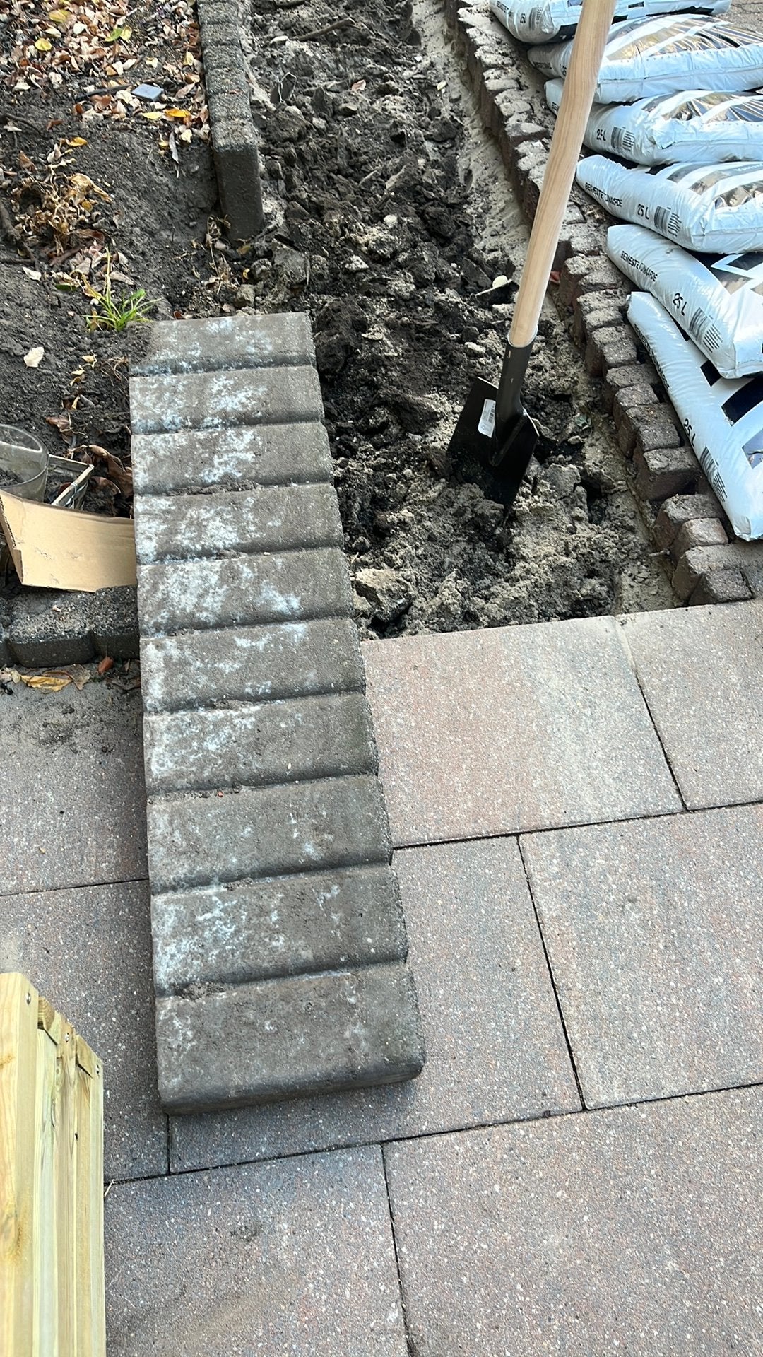 Donker grijs borderrand gratis afhalen, Tuin en Terras, Ophalen, Gebruikt, Minder dan 25 cm, Border