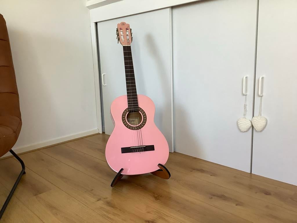 Morgan Roze Klassieke Gitaar - Zo goed als nieuw, Ophalen, Zo goed als nieuw, Klassieke of Spaanse gitaar