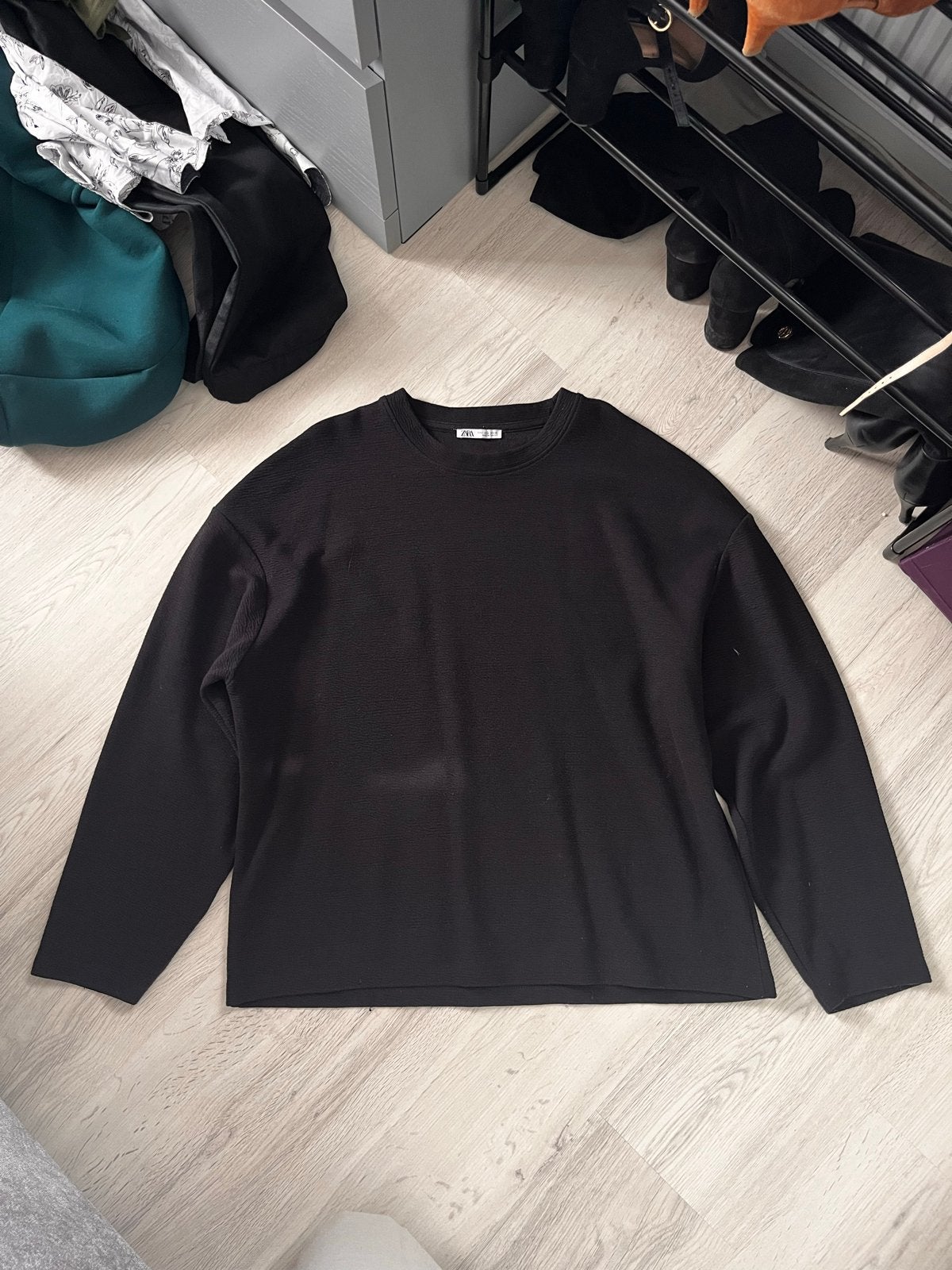 Zwarte Zara trui maat L, Ophalen of Verzenden, Zo goed als nieuw, Maat 52/54 (L), Zwart