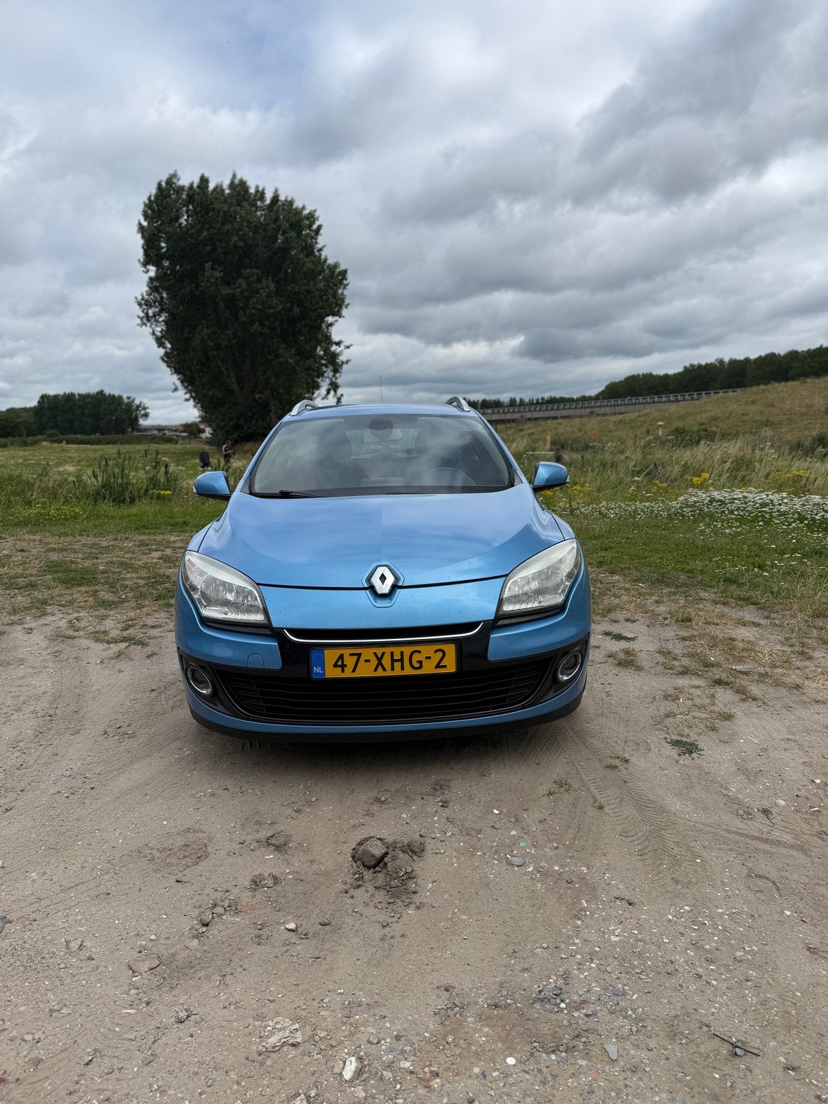 Renault Mégane 1.5 DCI 81KW Estate 2012 Blauw, Auto's, Renault, Voorwielaandrijving, Stof, Navigatiesysteem, Zwart