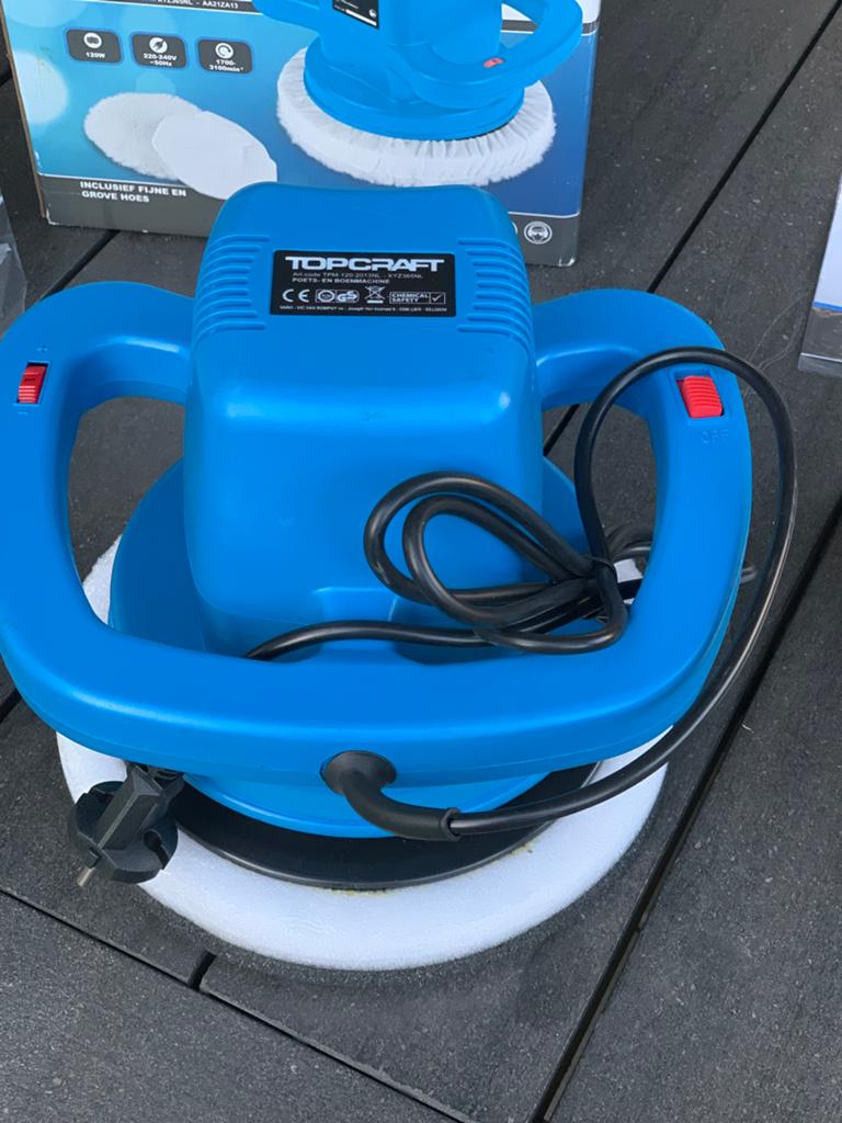 Topcraft Poets- en Boenmachine 120W - Nieuw in doos, Auto diversen, Auto-accessoires, Nieuw, Ophalen of Verzenden