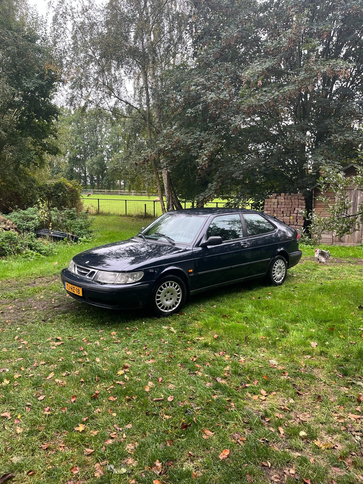 Saab 9-3 2.0 I Coupe 1998 Blauw MOET WEG, Auto's, Voorwielaandrijving, 4 cilinders, Blauw, Handgeschakeld