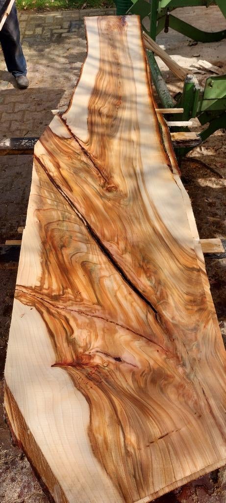 iepen hout, schaaldelen, tafelblad, planken, boomstamtafel, Ophalen, Nieuw, 200 tot 250 cm, Plank