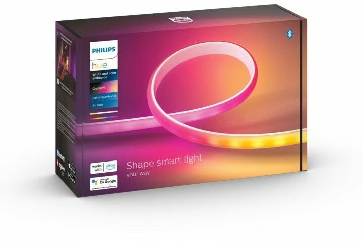 Philips Hue Gradient Lightstrip White & Color Ambiance 2m+2m, Ophalen of Verzenden, Zo goed als nieuw