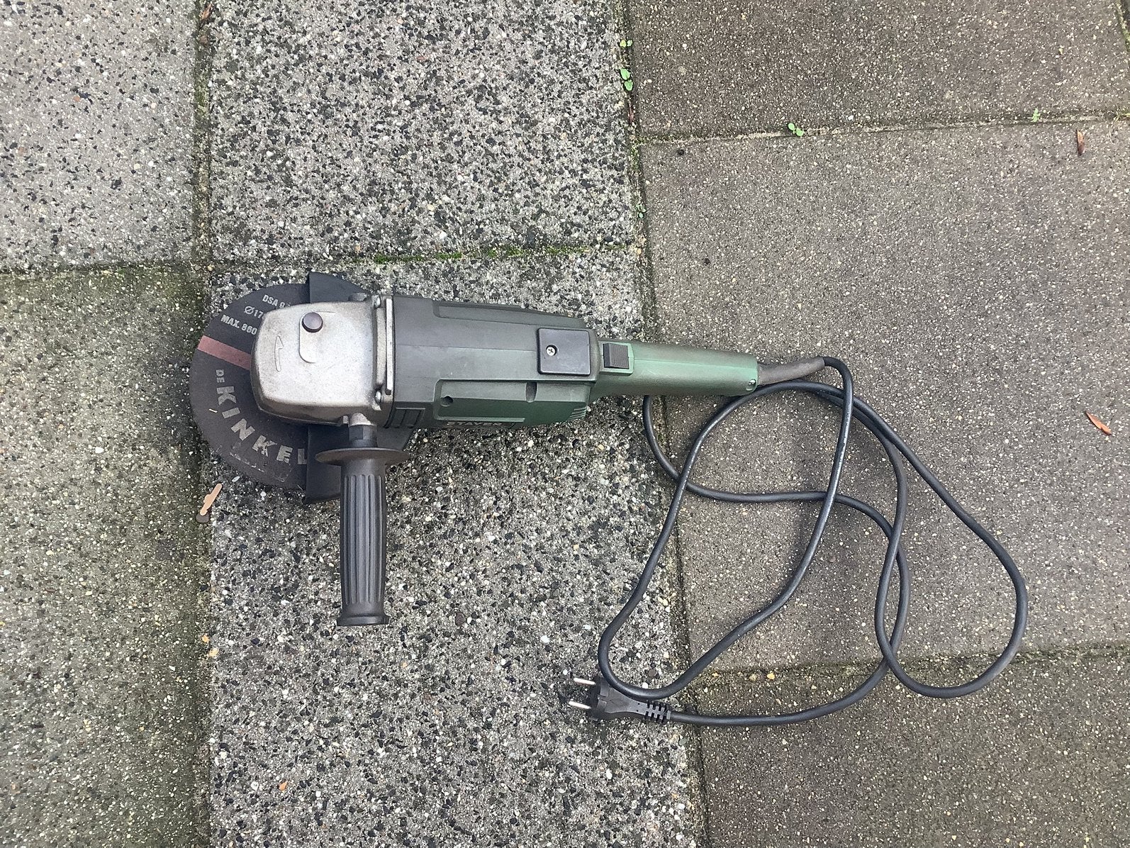 Haakse slijpmachine, Ophalen of Verzenden, Gebruikt, 1000 watt of meer, Haakse handslijpmachine