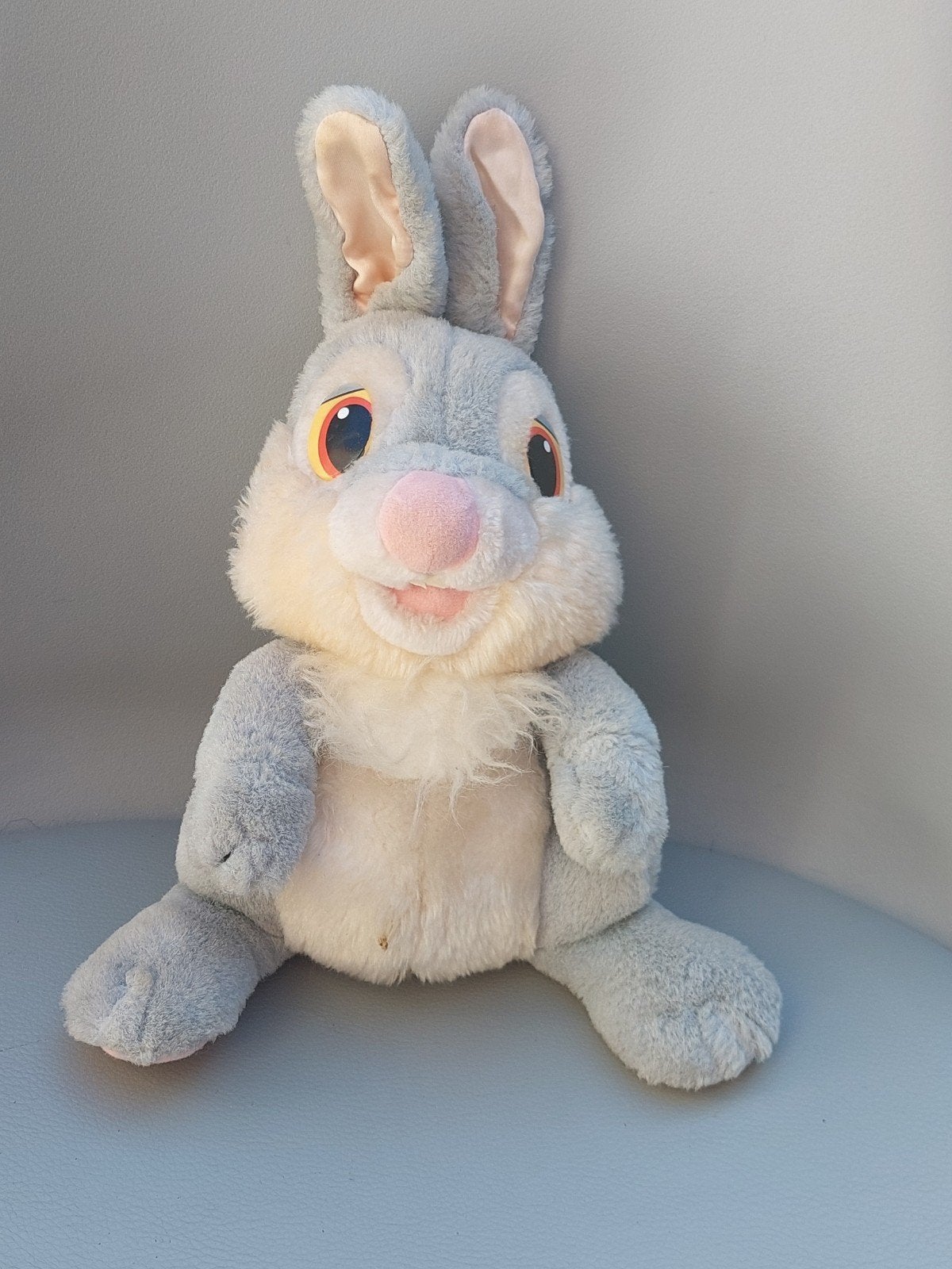 Vintage Disney Stampertje knuffel (1989), Disney, Grijs, Konijn, Ophalen of Verzenden