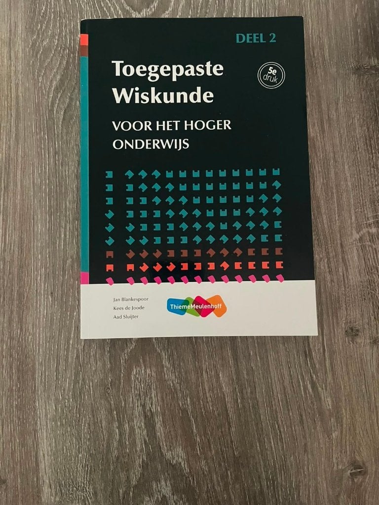 Toegepaste Wiskunde deel 2, Boeken, Ophalen of Verzenden, Beta, Zo goed als nieuw, HBO