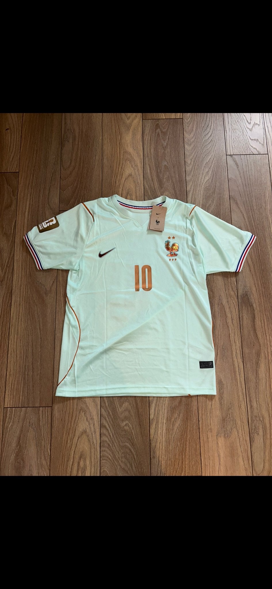 Frankrijk uitshirt Mbappe - Zo goed als nieuw!, Maat M, Verzenden, Zo goed als nieuw, Shirt