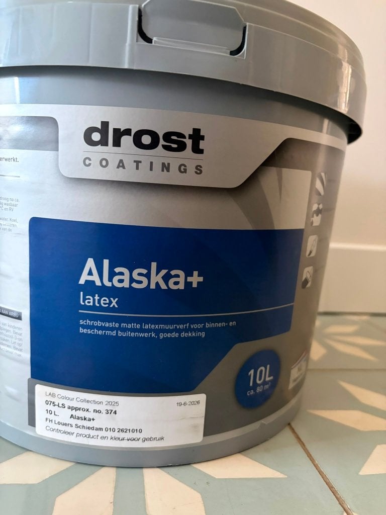 Alaska plus premium verf Frosted Sand (LAB 374) 10L, Ophalen, Nieuw, Overige kleuren