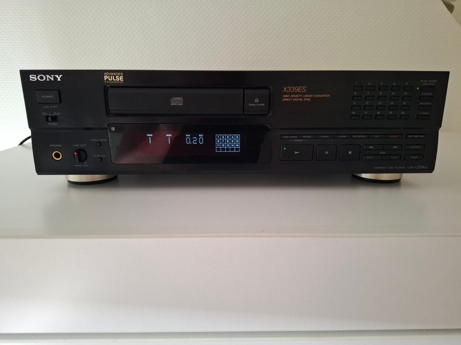 Sony CDP-X339ES compact disc player, Ophalen, Sony