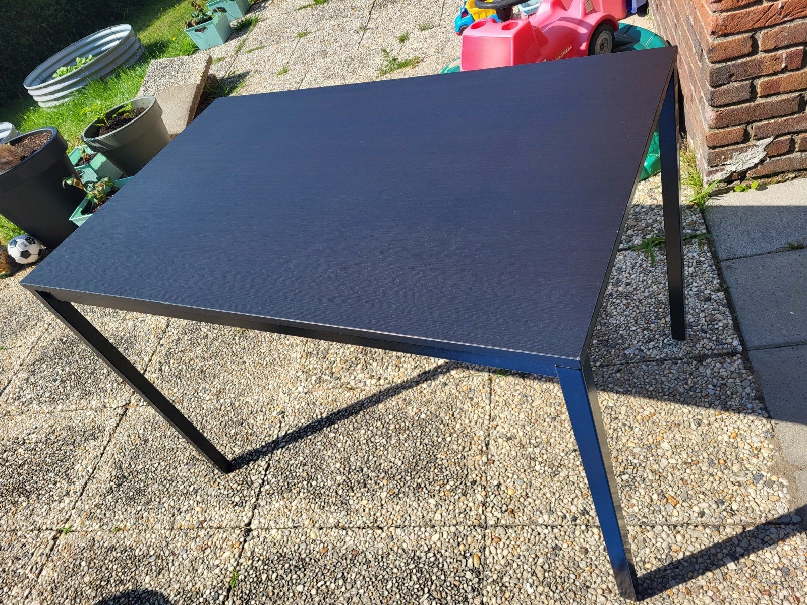 Ikea tafel zwart, Huis en Inrichting, Tafels | Eettafels, Ophalen, Gebruikt, 100 tot 150 cm, 50 tot 100 cm