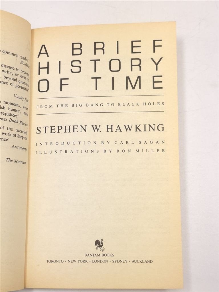 A Brief History of Time — Hawking, Big Bang, Black Holes, Ophalen of Verzenden, Gelezen, Natuurwetenschap