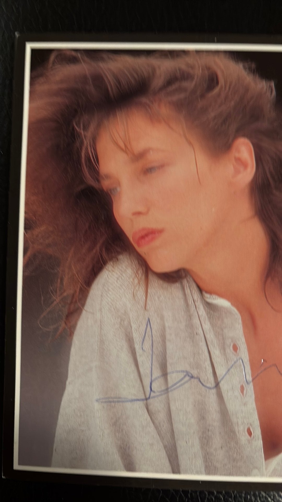 JANE BIRKIN (1946-2023) KAART ECHTE HANDTEKENING, Verzamelen, Ophalen of Verzenden, 1980 tot heden, Ongelopen, Sterren en Beroemdheden
