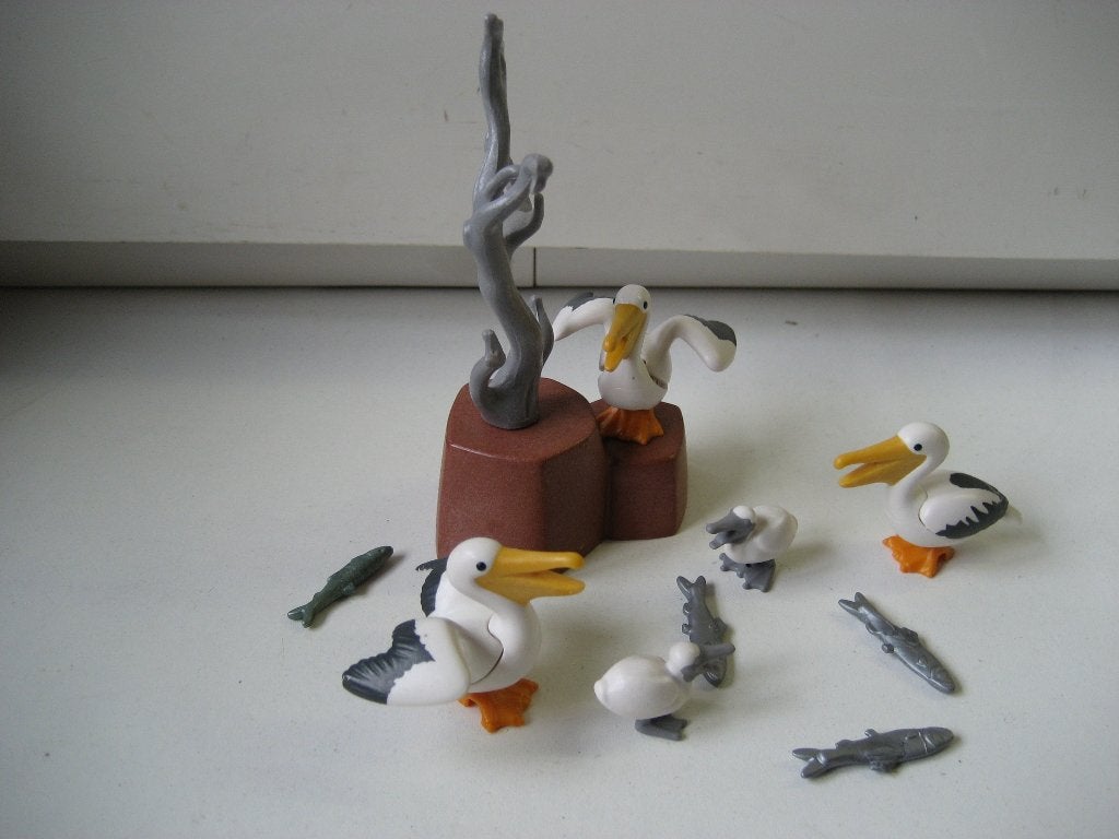 playmobil pelikanen familie bij rots, Ophalen of Verzenden, Zo goed als nieuw