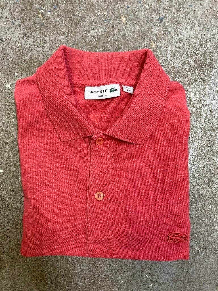 Old money Lacoste Polo - Red - S, Lacoste, Ophalen of Verzenden, Zo goed als nieuw, Rood