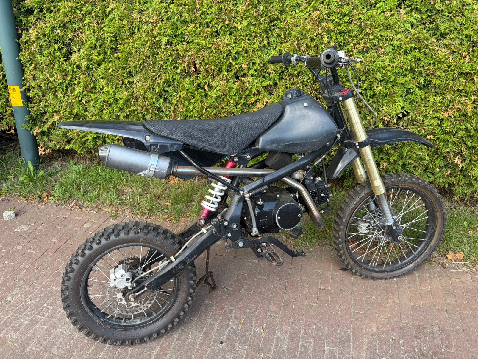 Pitbike opknapper, Ophalen, Zo goed als nieuw, Pitbike