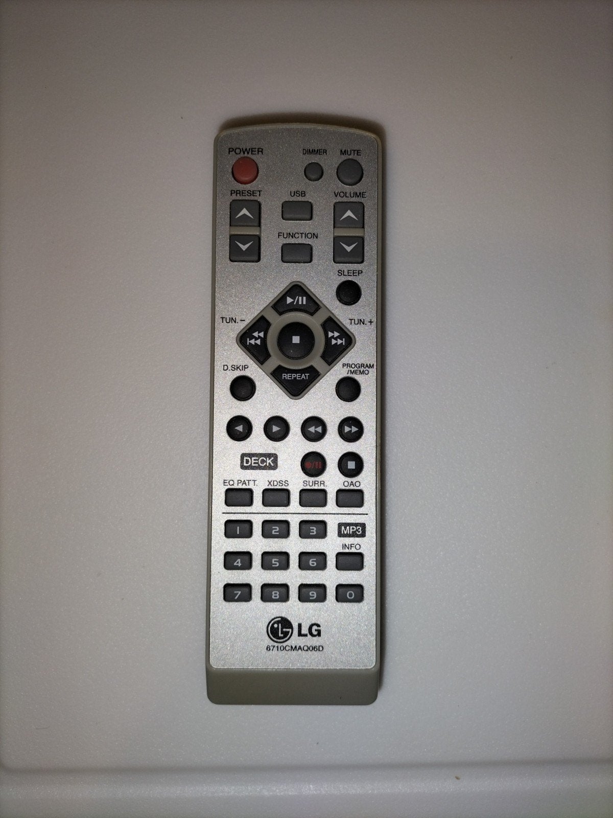 Originele LG 6710CMAQ06D Afstandsbediening Audiosystemen, Ophalen of Verzenden, Gebruikt, Origineel, Mediaspeler