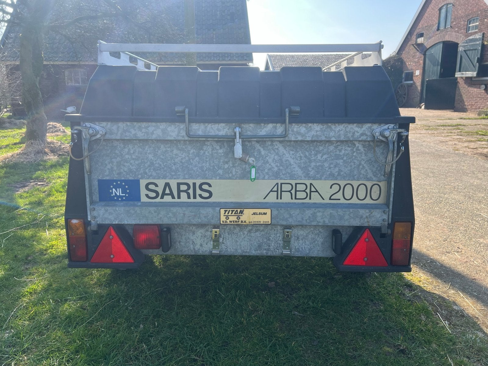 Saris Arba 2000 Aanhanger met deksel en Imperiaal, Ophalen of Verzenden, Gebruikt