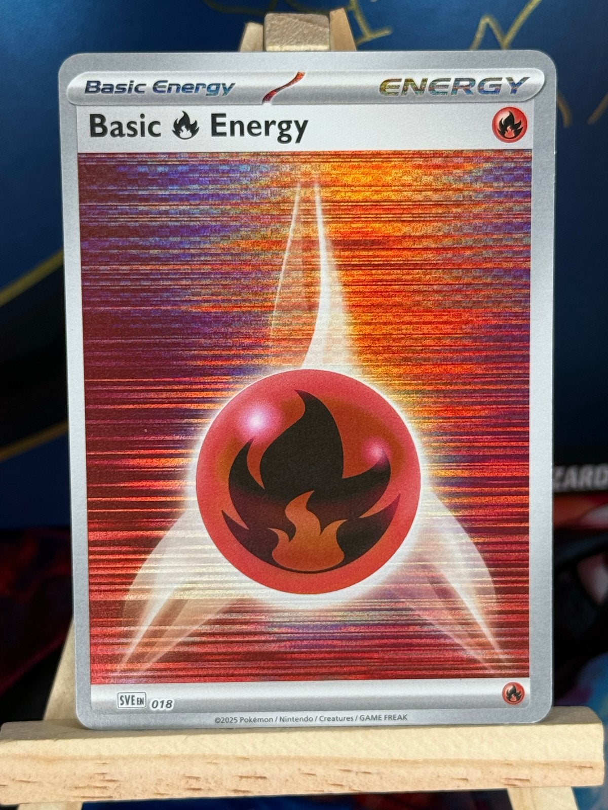 Basic Fire Energy [Holo] #18 | Scarlet & Violet Energy, Ophalen of Verzenden, Zo goed als nieuw, Losse kaart, Foil