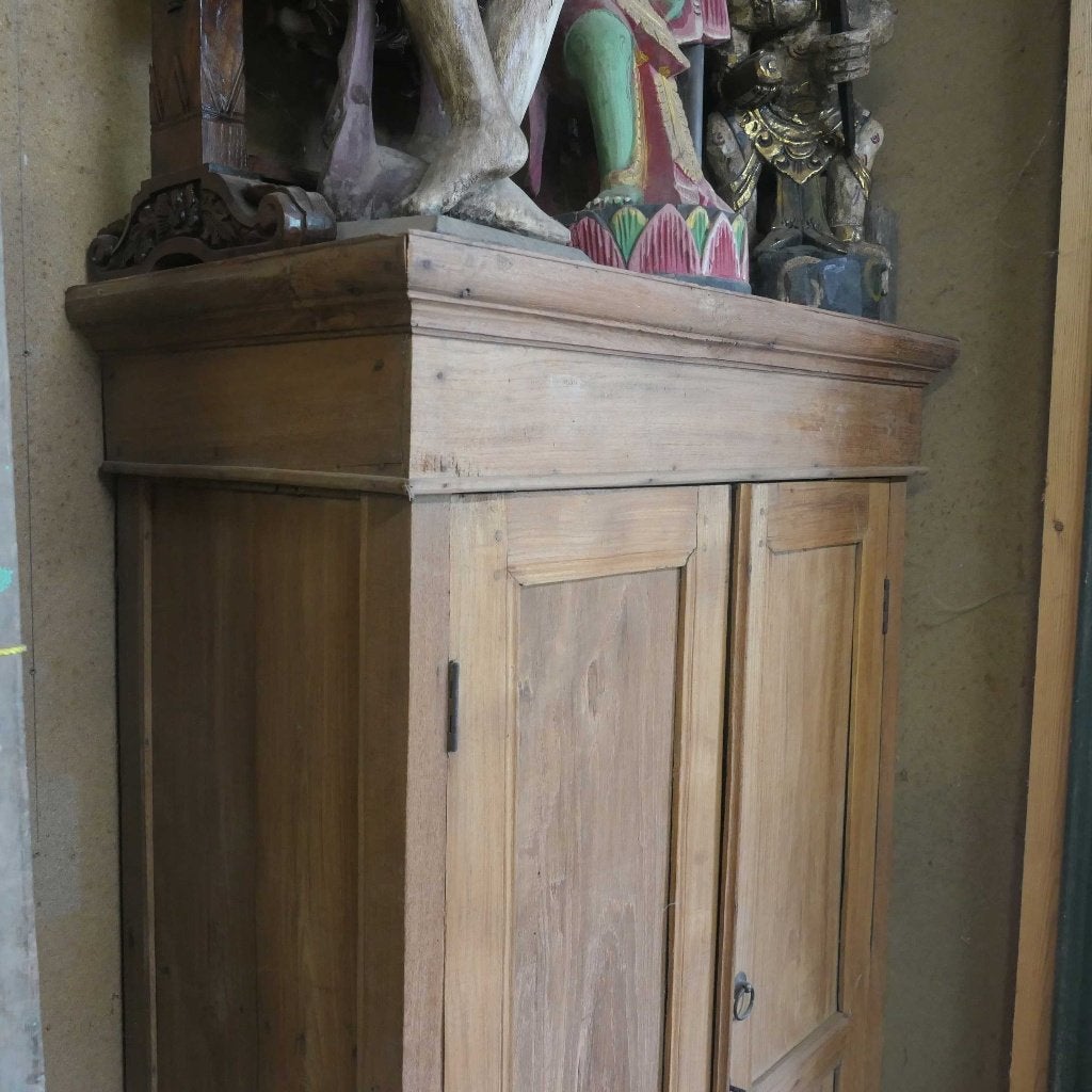 antieke kast uit Indonesie KA8 oud teak hout landelijk Java, Antiek en Kunst, Ophalen of Verzenden