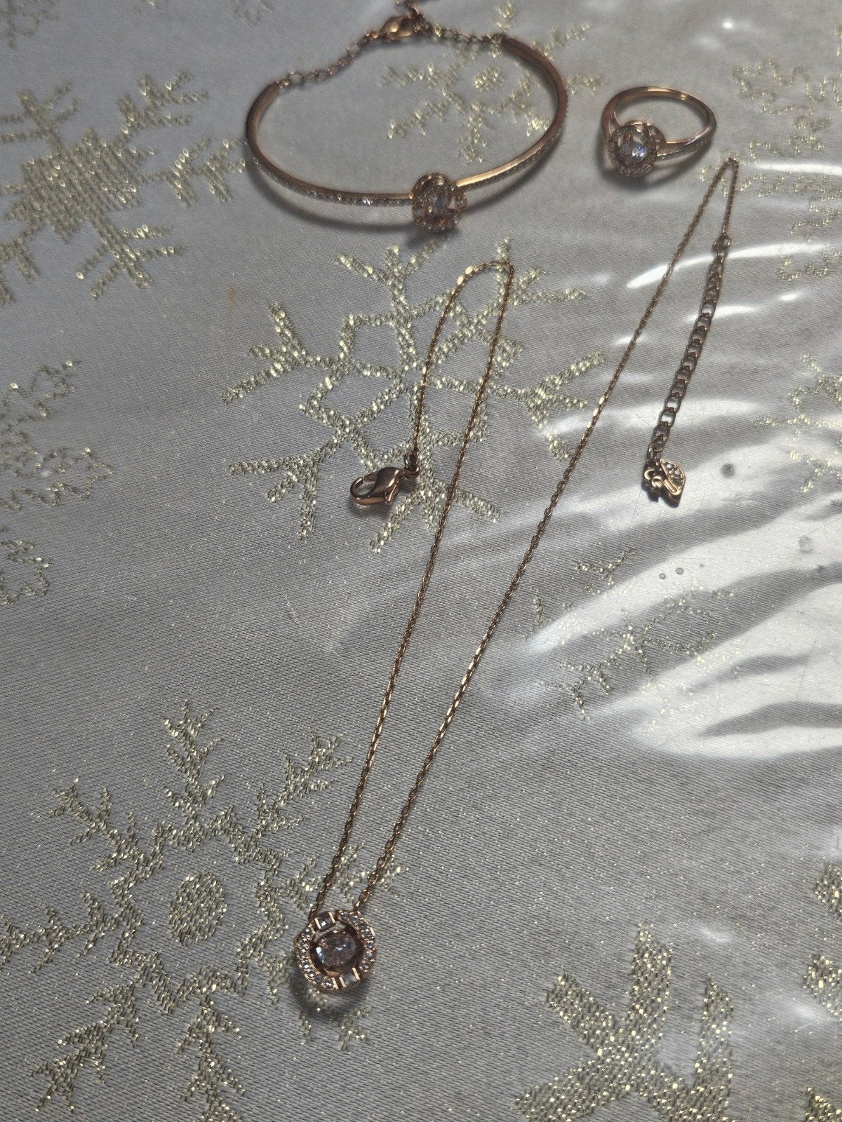 swaroski set, Ophalen of Verzenden, Nieuw, Overige materialen