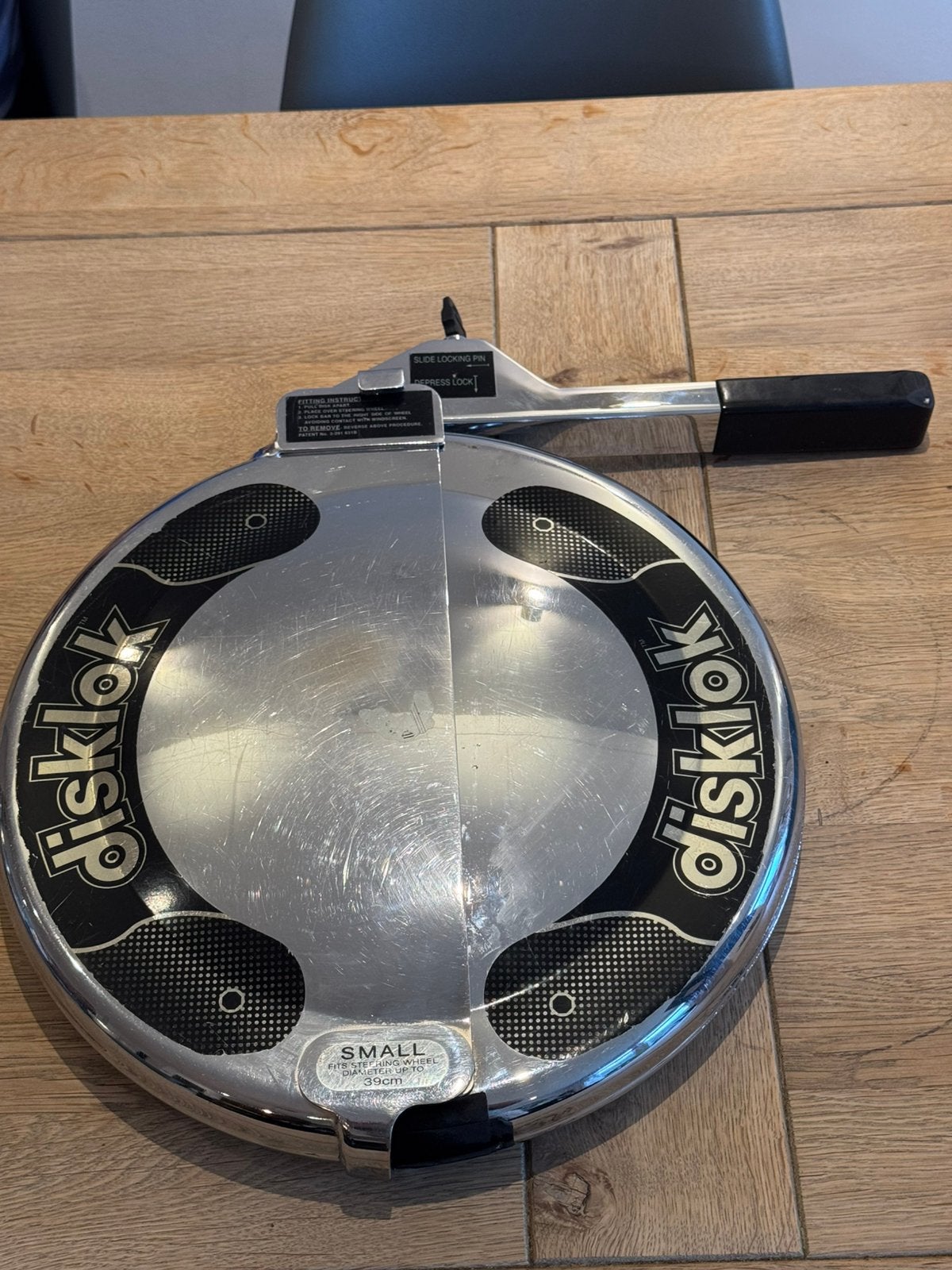 Disklok stuurslot - Small (tot 39 cm stuur), Auto diversen, Anti-diefstal, Ophalen, Gebruikt