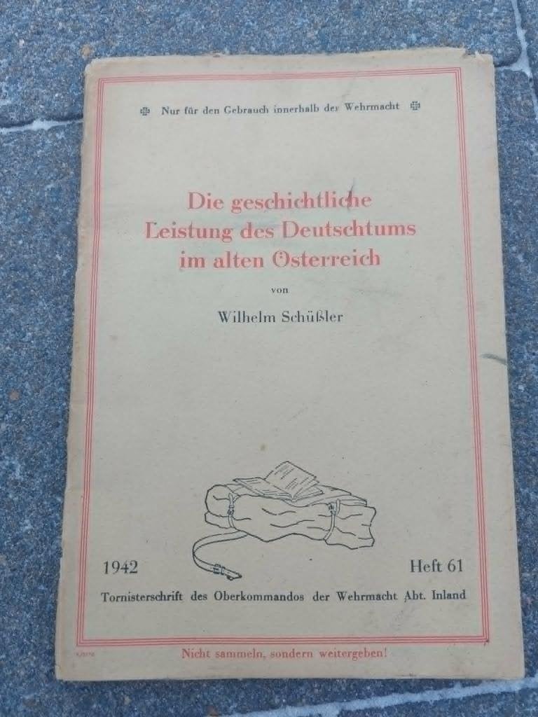 Duitse WO2 Tornisterschrift Heft 61 (1942) - OKW Wehrmacht, Ophalen of Verzenden, Landmacht, Duitsland, Boek of Tijdschrift