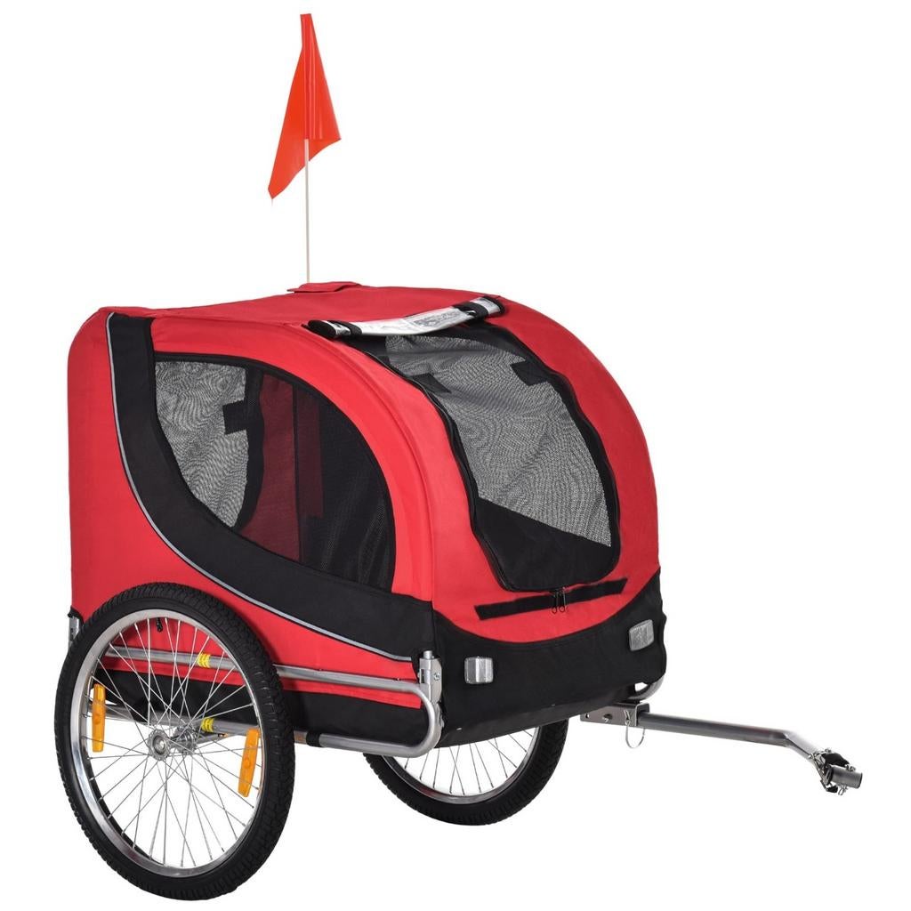 pawhut fietskar, Fietsen en Brommers, Fietsaccessoires | Aanhangers en Karren, Ophalen, Zo goed als nieuw, Hondenkar