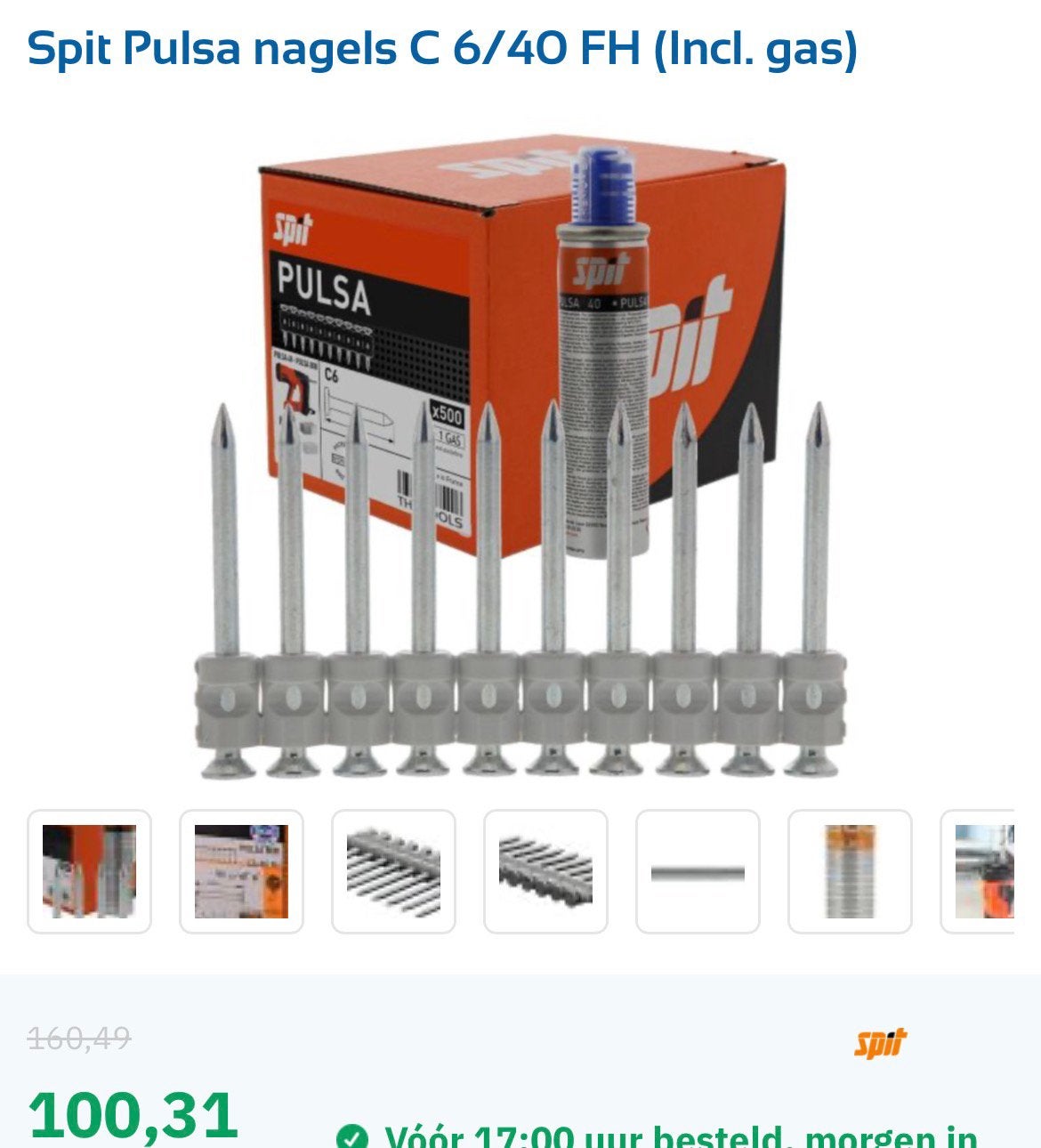 SPIT nagels te koop per doosje 75 euro, Ophalen of Verzenden, Zo goed als nieuw, Minder dan 50 mm, Spijkers