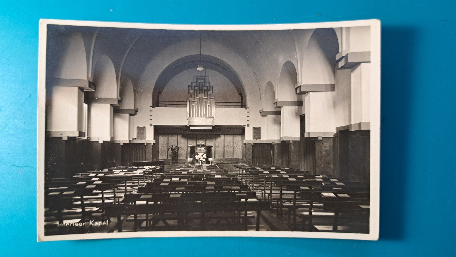 Haarlem Bethesda Sarepta interieur kapel, Ophalen of Verzenden, 1940 tot 1960, Gelopen, Noord-Holland