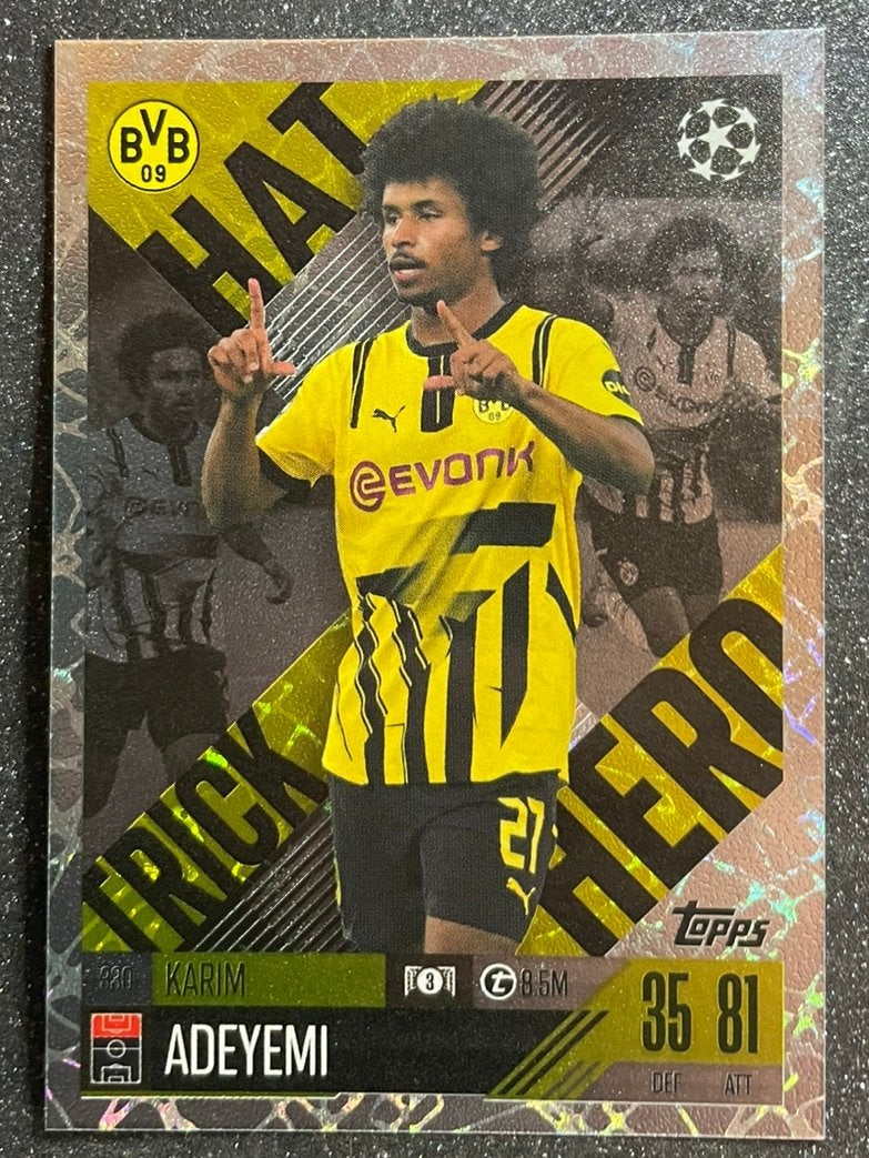 Topps MA EXTRA 24/25   HAT-TRICK HERO   ADEYEMI  BORUSSIA D., Verzenden, Zo goed als nieuw, Plaatje