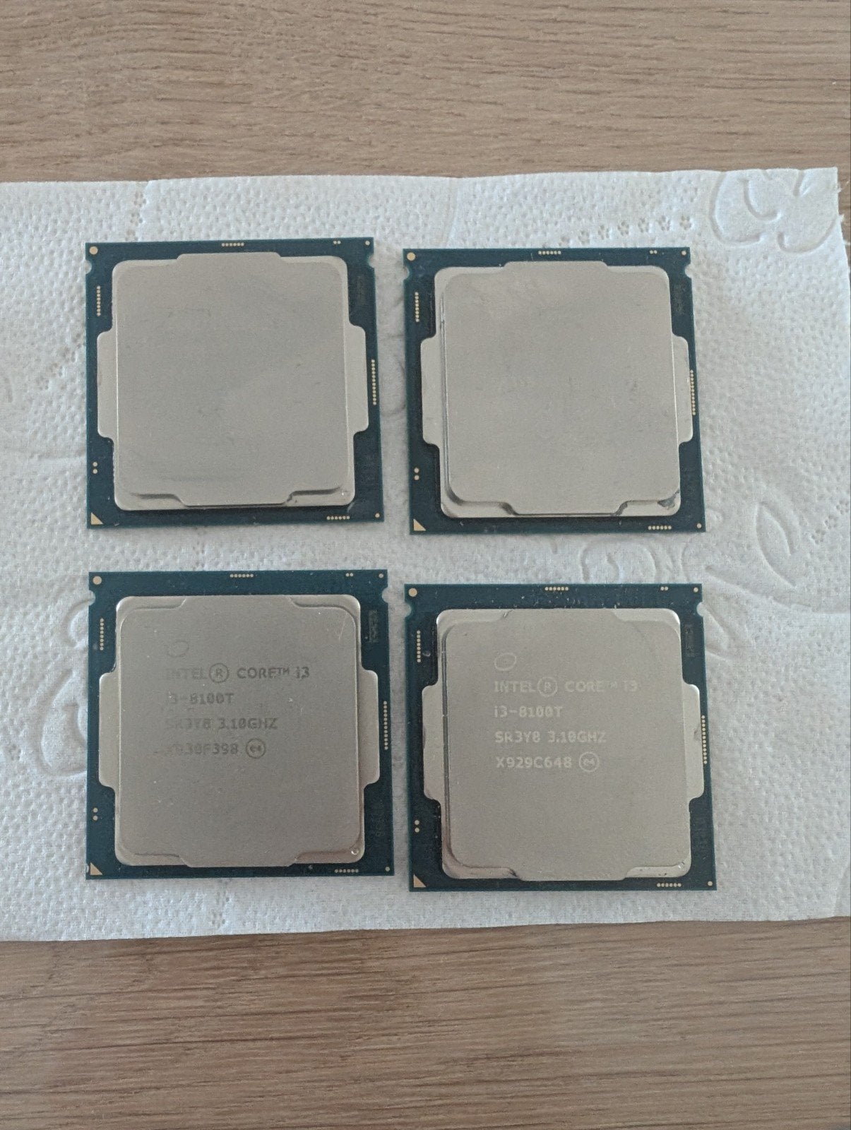 4x Intel Core i3-8100T Processoren - Werkend Verwijderd, Computers en Software, Processors, Gebruikt, 4-core, 3 tot 4 Ghz, Ophalen of Verzenden
