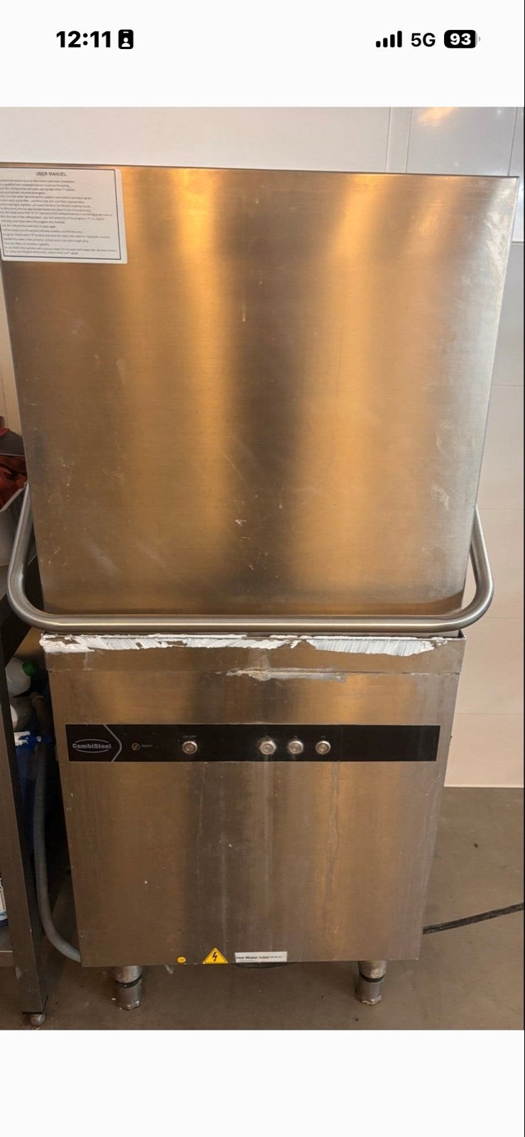 Horeca CombiSteel vaatwasser met defecte printplaat, Ophalen, 60 cm of meer, Niet werkend, Vrijstaand