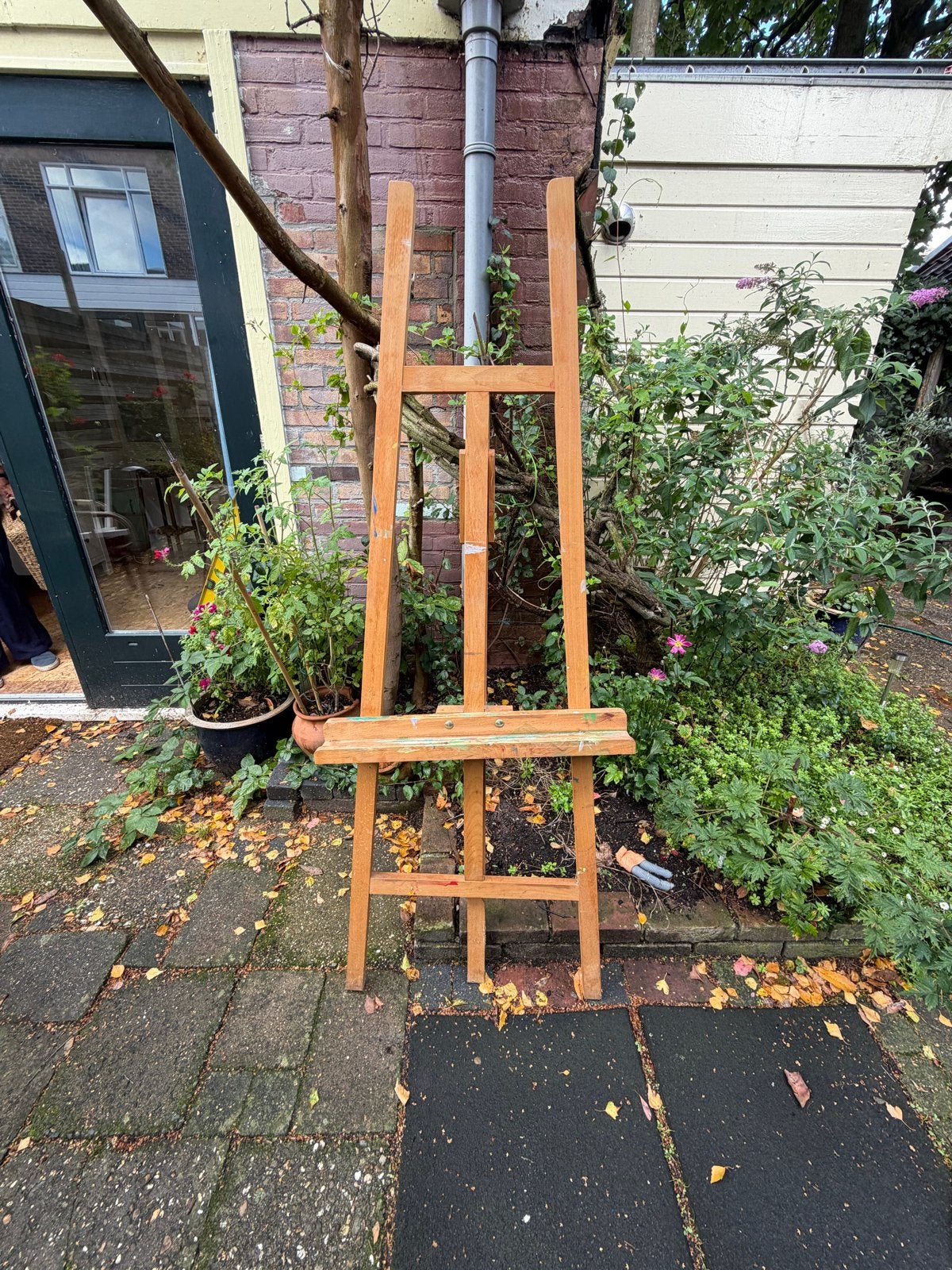 Houten schildersezel - Gebruikt maar functioneel, Ophalen, Gebruikt, Ezel
