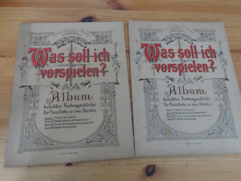 Was soll ich vorspielen band 1 en 2 - salonstucke, Gebruikt, Ophalen of Verzenden, Artiest of Componist, Piano