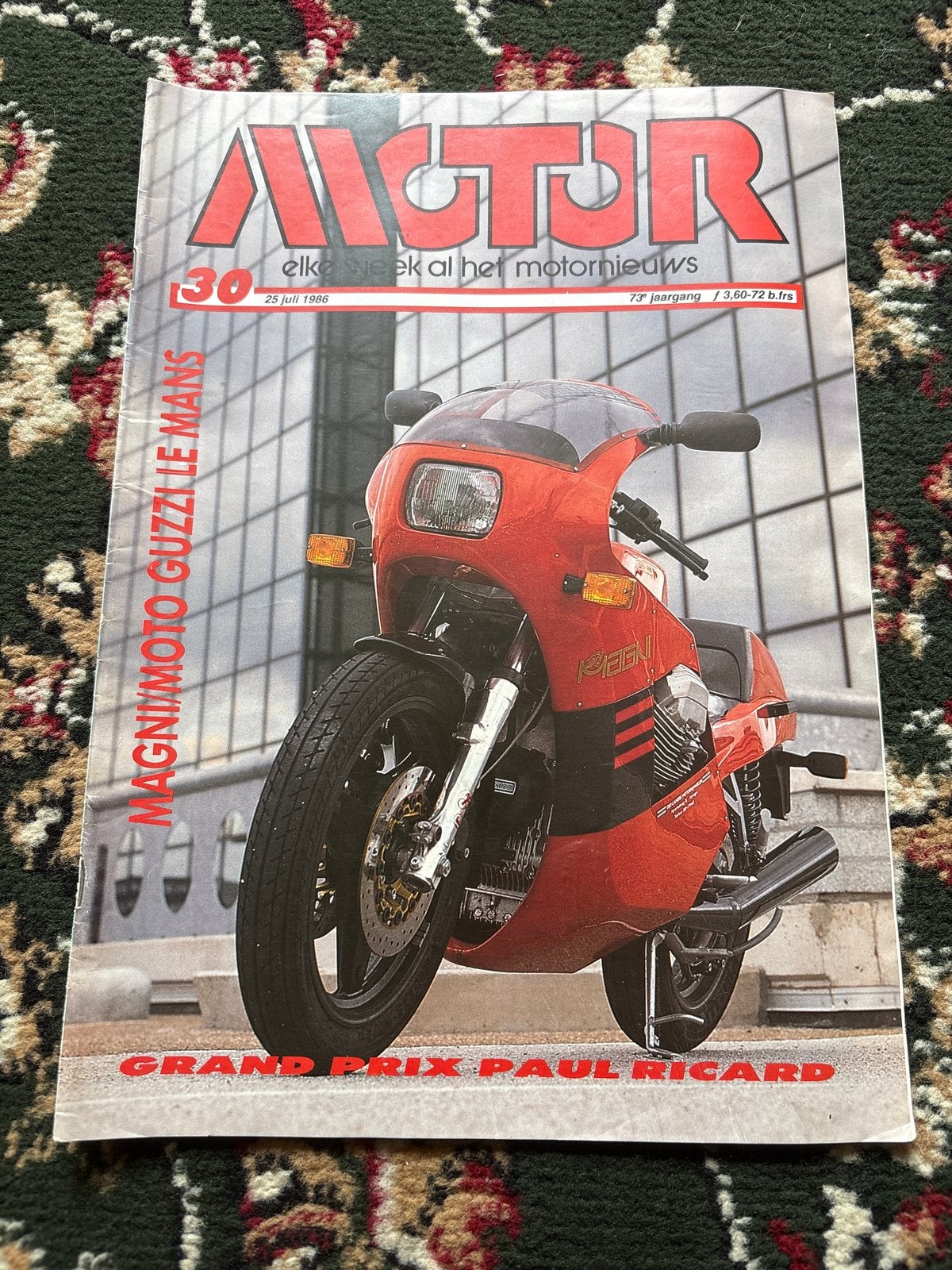 Motor Magazine - 25 juli 1986 - Magni Moto Guzzi Le Mans, Ophalen of Verzenden, Gelezen, Overige typen