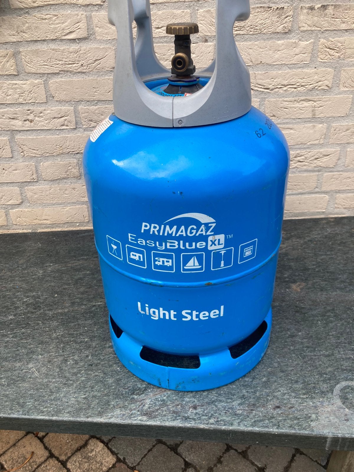 Primagaz Easyblue 9,5kg gasfles 2026 49% vulling, Caravans en Kamperen, Ophalen, Zo goed als nieuw