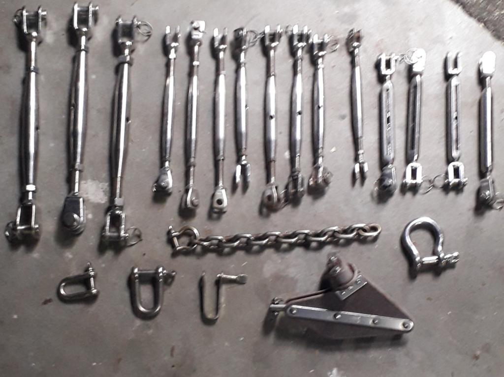 Diverse RVS Spanners en Bevestigingsmaterialen, Watersport en Boten, Ophalen of Verzenden, Gebruikt, Gereedschap