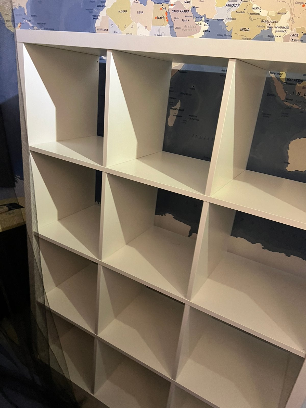 12 vakken kast van ikea, Huis en Inrichting, Kasten | Wandmeubels, Ophalen, Met plank(en), Gebruikt, Minder dan 150 cm