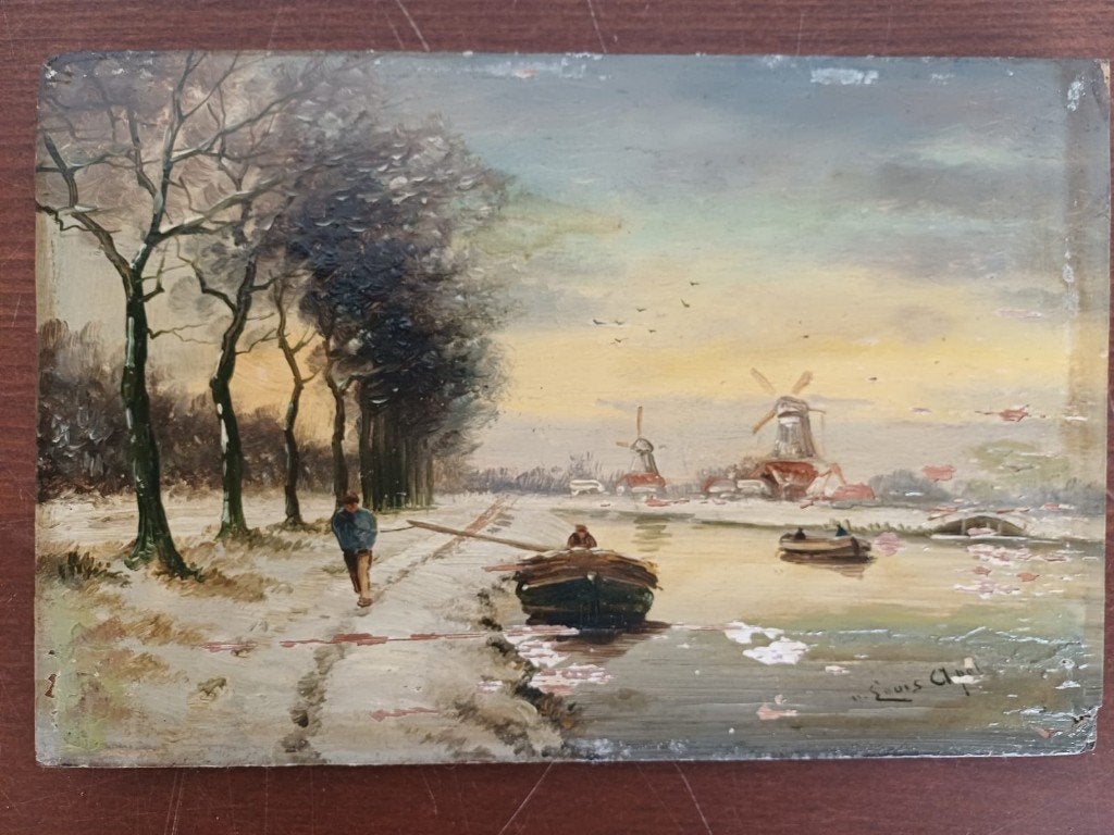Schilderij - Louis Apol, Ophalen of Verzenden