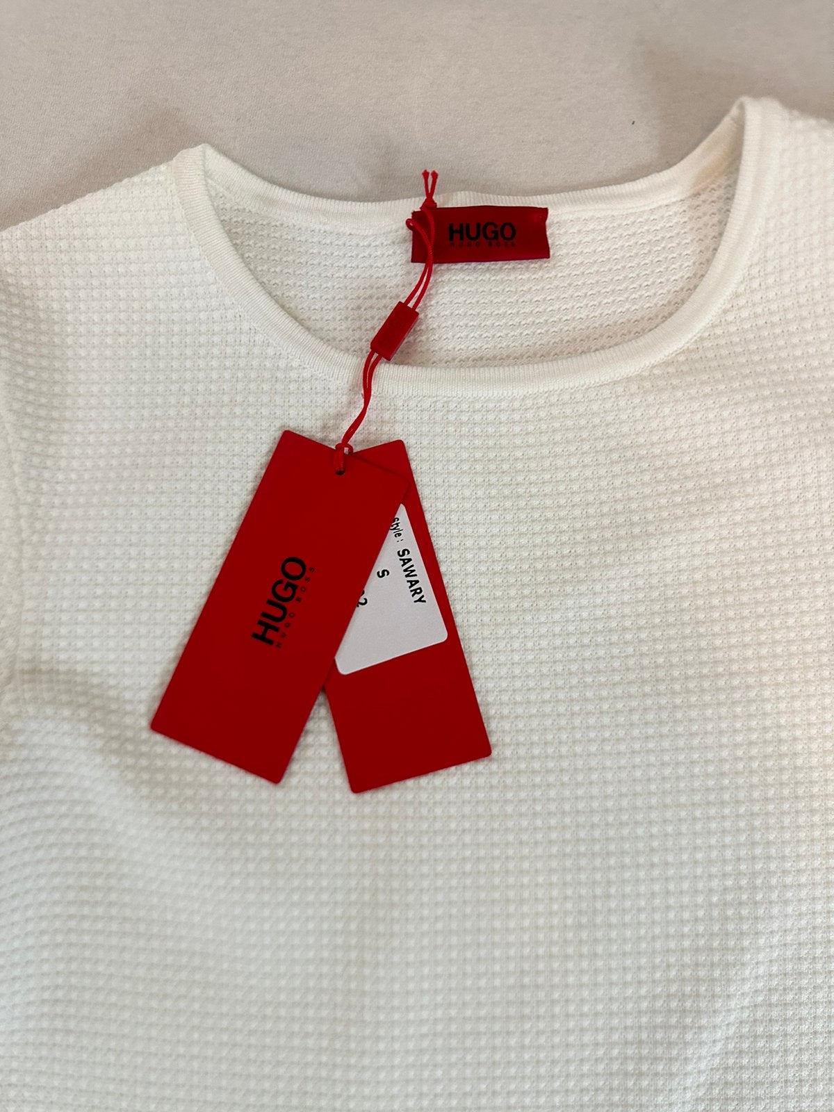 Hugo boss jurk, Ophalen of Verzenden, Nieuw, Wit, Boven de knie