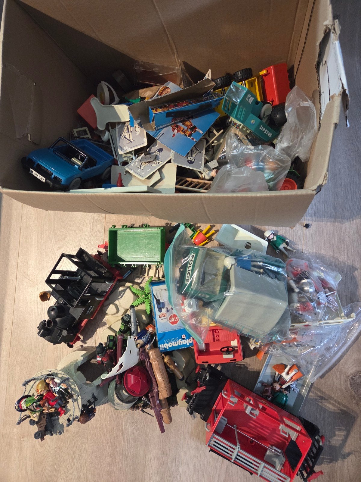 Grote partij Playmobil Vintage met diverse sets en figuren, Ophalen of Verzenden, Gebruikt, Jongen of Meisje