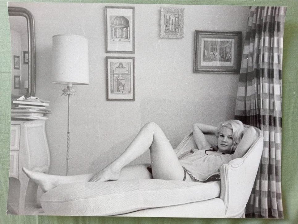 Carroll Baker eind jaren 60 naakt erotiek glamour, Ophalen of Verzenden, 1960 tot 1980, Gebruikt, Overige onderwerpen