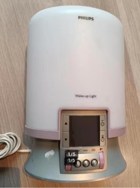 Philips wake up light hf 3461 met radio, Gebruikt, Ophalen of Verzenden, Minder dan 50 cm