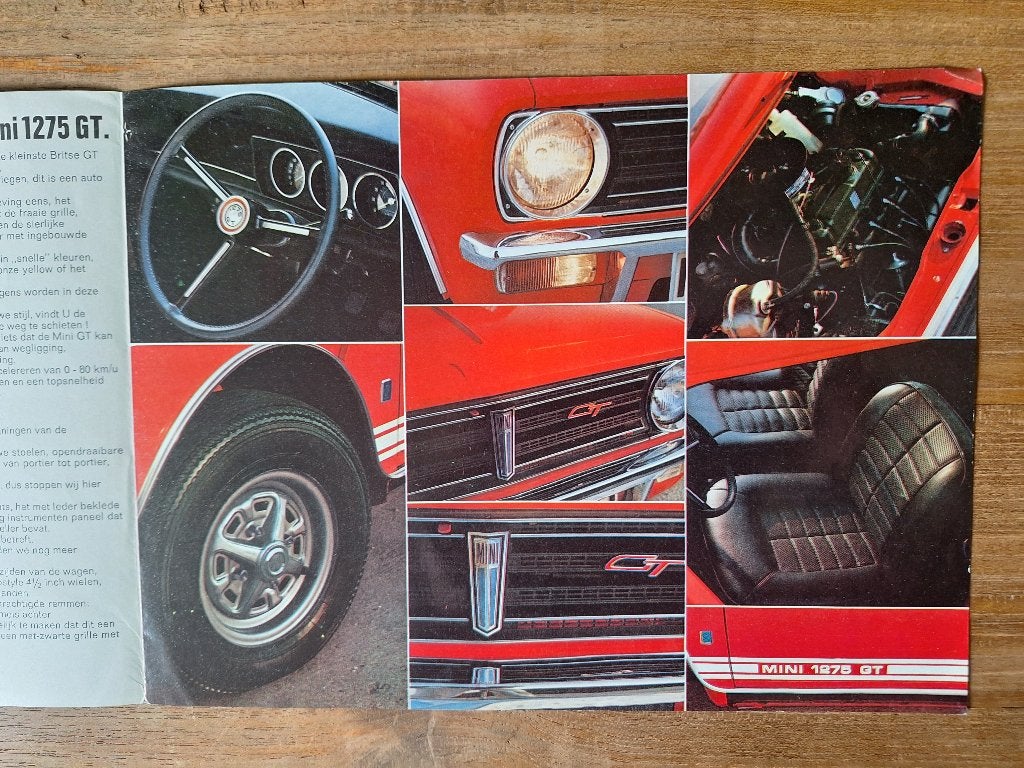 Austin Mini 1275GT brochure uit 1969, Ophalen of Verzenden, Gelezen, Overige merken