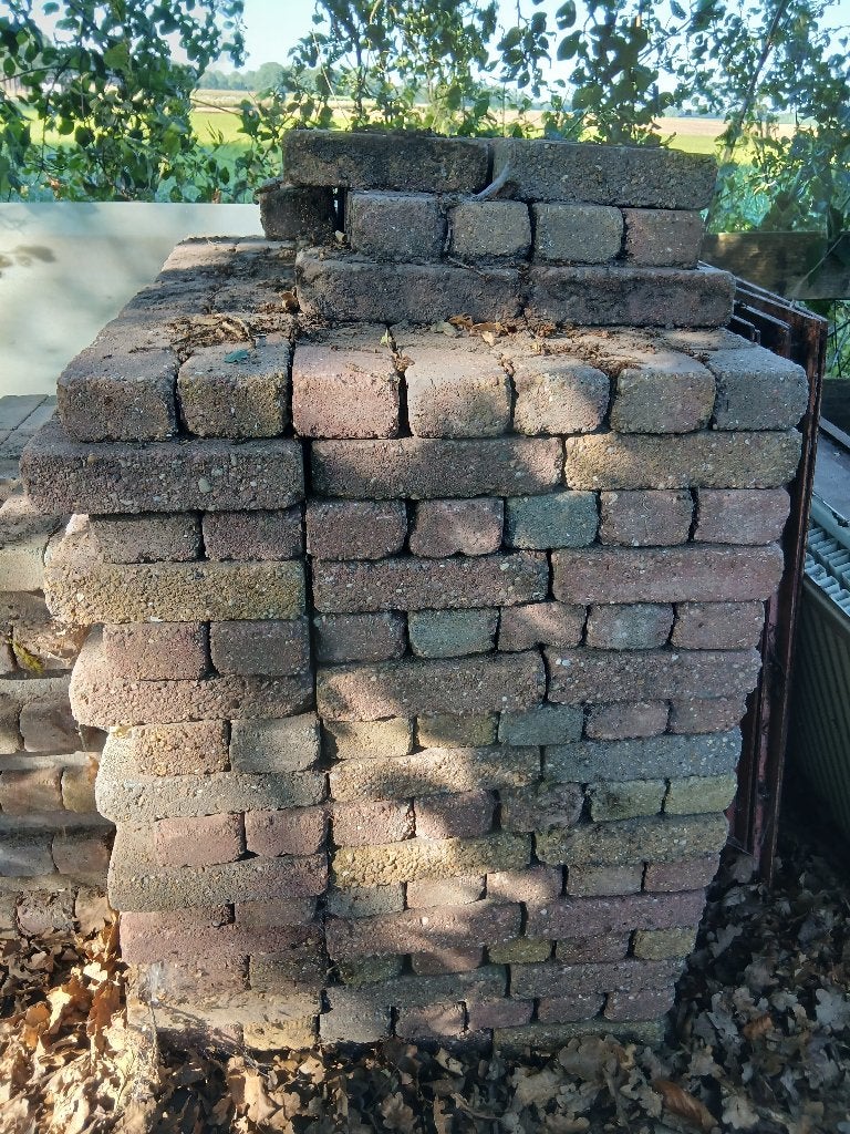 Gratis klinkers / waaltjes, Ophalen, Gebruikt, Klinkers, 5 tot 10 m²