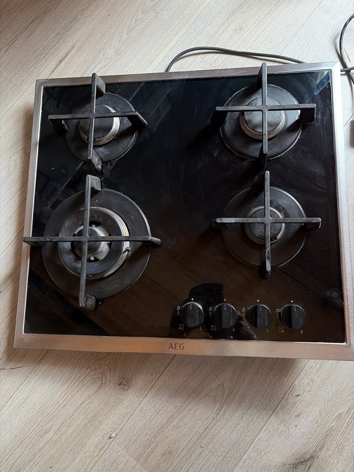 AEG Inbouw Gasfornuis - 4 Kookzones, Gebruikt, Inbouw, Gas, 4 kookzones