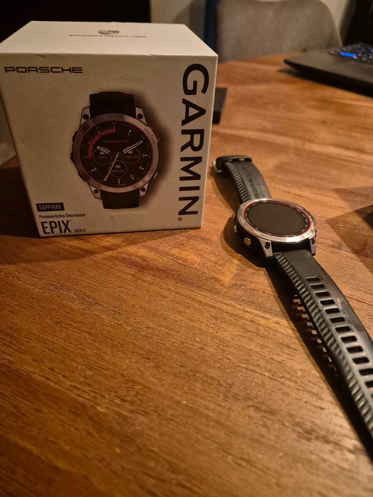 Garmin Epix Gen 2 Porsche Edition Smartwatch, Stappen, Zwart, Garmin, Ophalen of Verzenden
