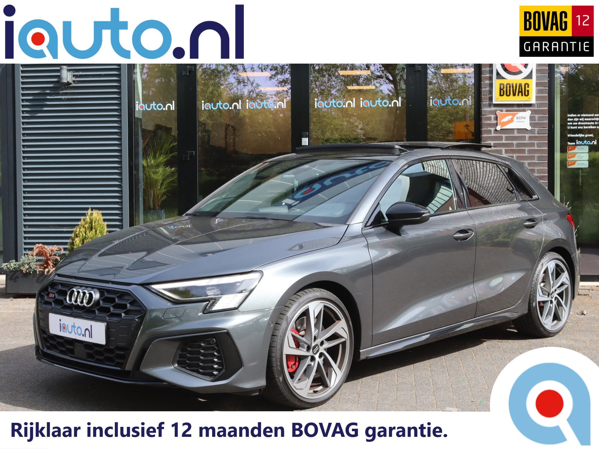 Audi A3 Sportback 2.0 TFSI quattro S3 Edition One Pano/Matri, Auto's, Audi, Automaat, 12 maanden, Gebruikt, 4 cilinders