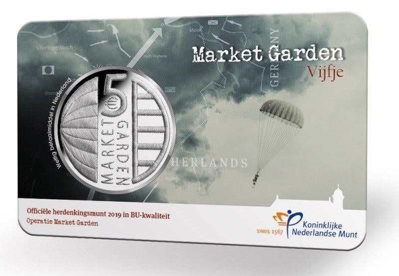 5 Euro Nederland 2019 - Market Garden Vijfje - BU Coincard, Verzenden, Overige landen, 5 euro, Losse munt